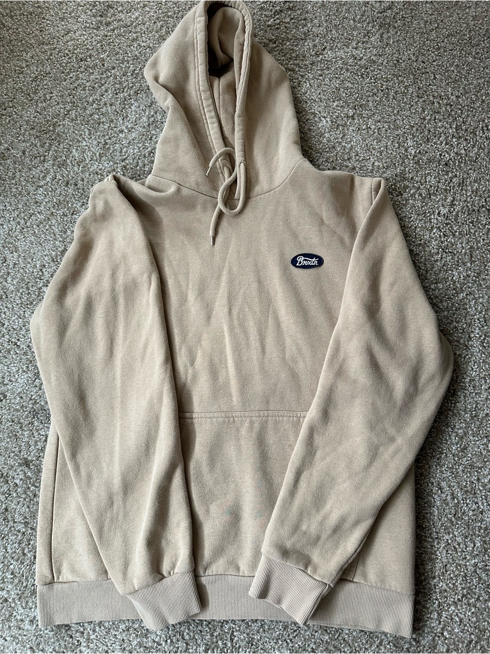 Brixton Men's Beige Hoodie